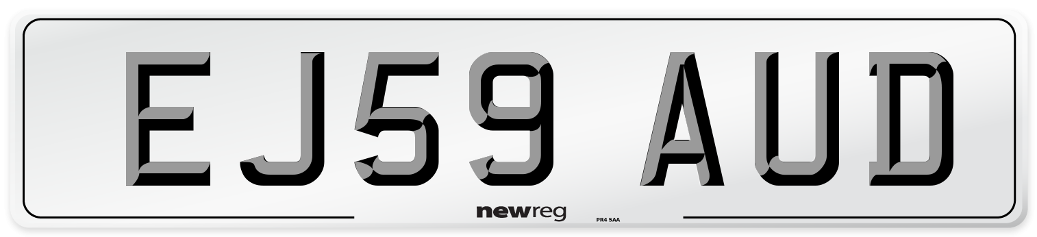 EJ59 AUD Number Plate from New Reg